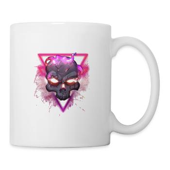 Skull in triangle - Tasse - Weiß - Rechts