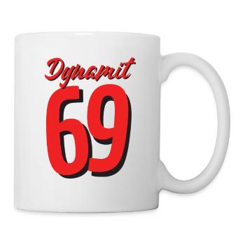69er Stellung dynamite 69 bedruckt vorne - Tasse - Weiß - Rechts