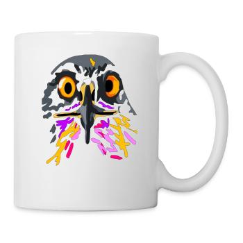 Adler - Eagle - Hawke - Falcon by Felix Heinrich - Tasse - Weiß - Rechts