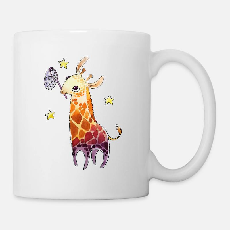 Giraffe and stars - Mug - white