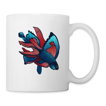 Fight fish - Mug - white - Right