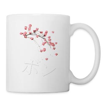 BONNER CHERRY BLOSSOM - FLEUR ROSE - Mug blanc - blanc - Droite