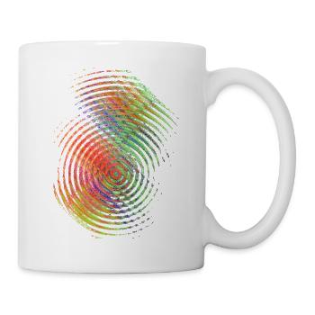 Farbwellen - Tasse - Weiß - Rechts