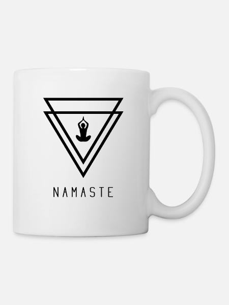 Namaste - Tasse - Weiß
