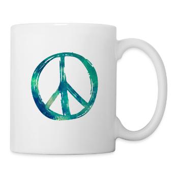Peace Sign - Tasse - Weiß - Rechts