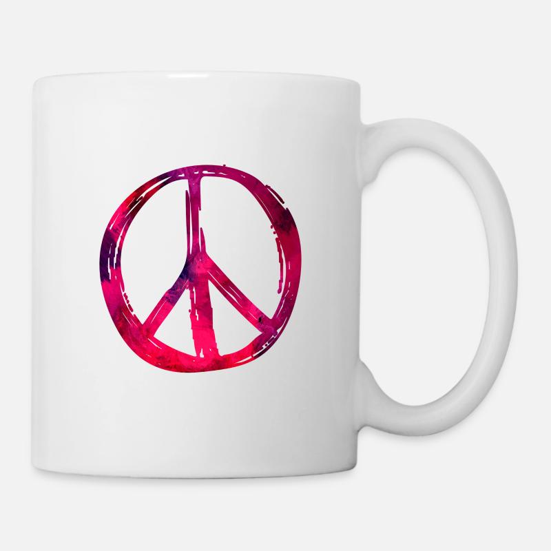 Peace - Tasse - Weiß