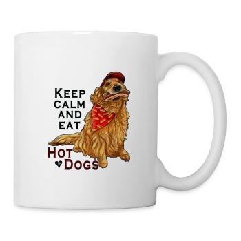 Golden Hot Dog Fan | Yolo artwork - Mug - white - Right