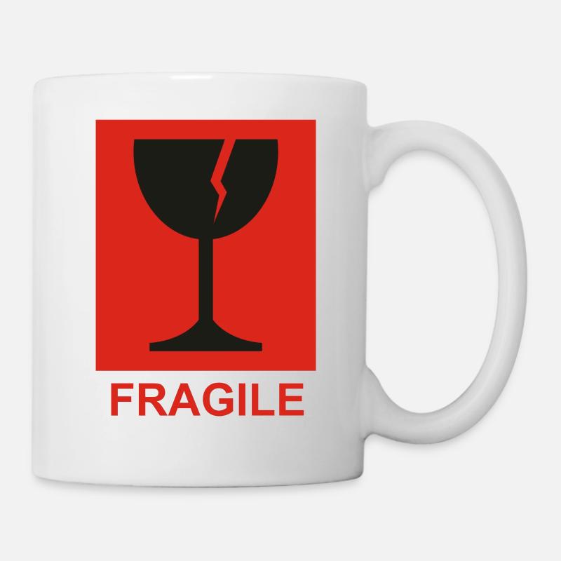 FRAGIL - Tasse - Weiß