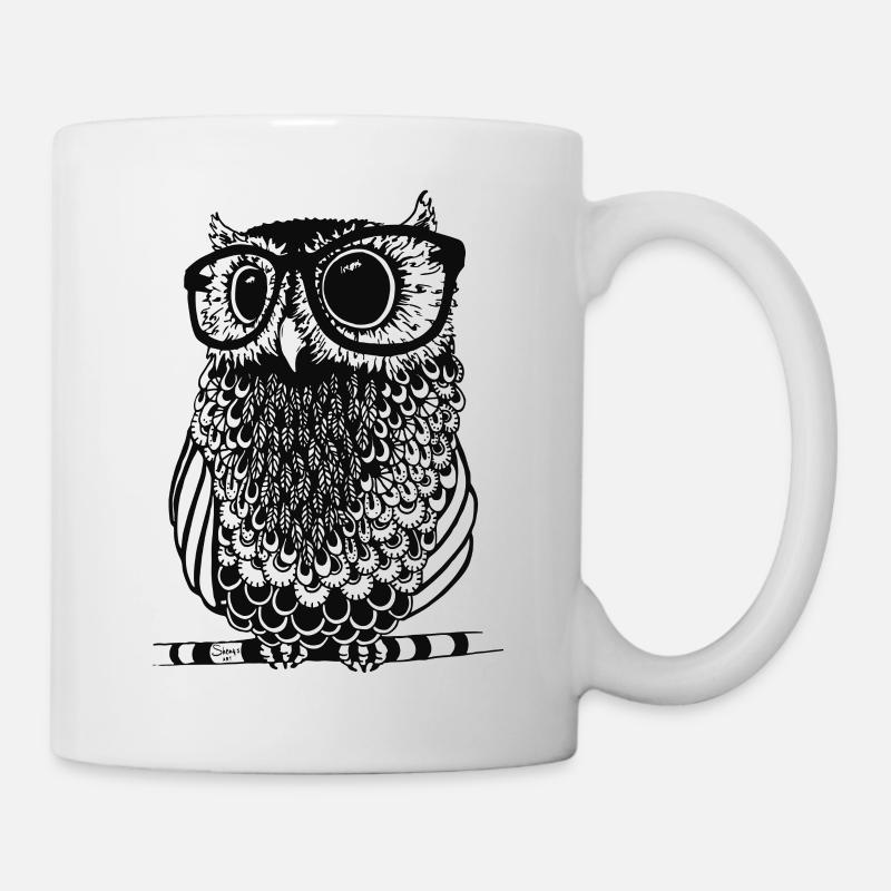 Eule - Tasse - Weiß