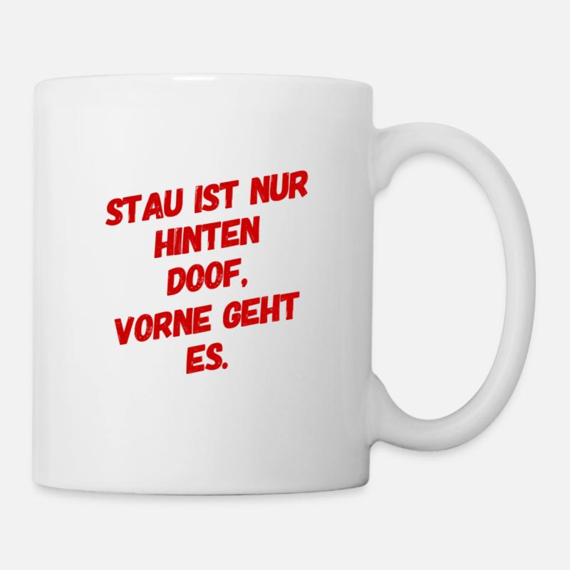 Stau Jacke - Tasse - Weiß