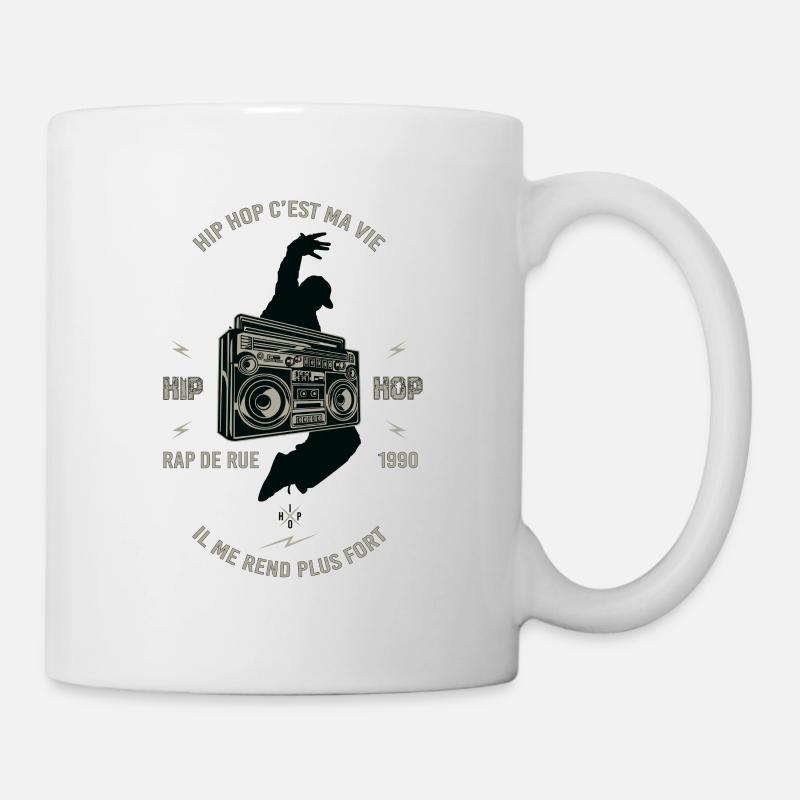 T-shirt danse Hip Hop old school cadeau offrir - Mug blanc - blanc