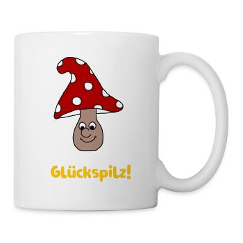 Glückspilz - Tasse - Weiß - Rechts