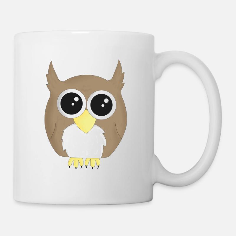 Eule - Tasse - Weiß