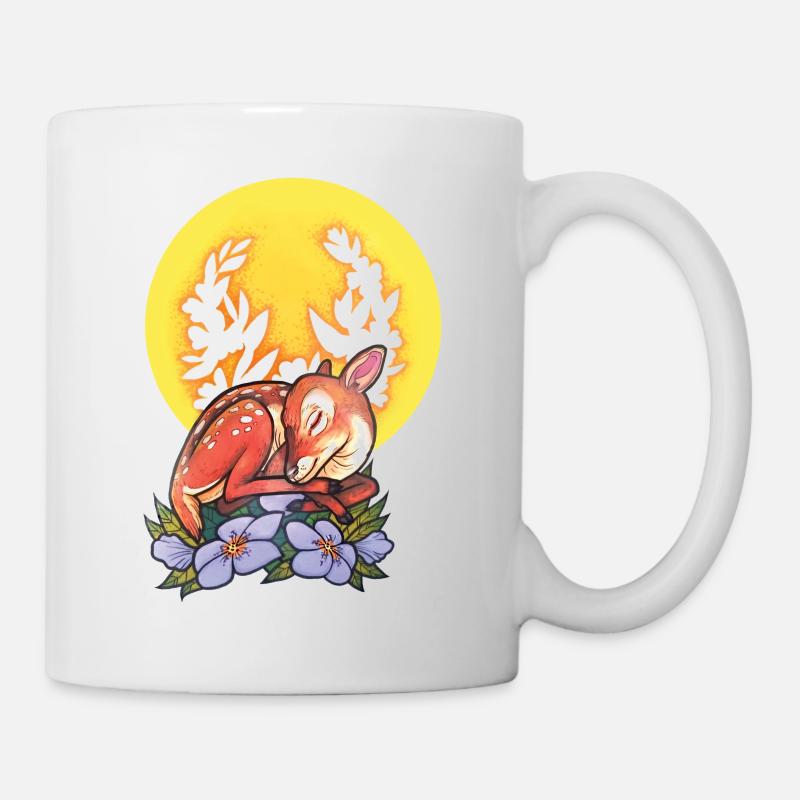 Sleepy Faon - Mug blanc - blanc