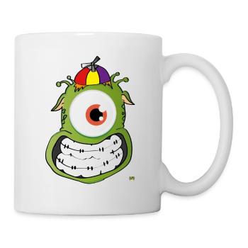 petit Martien - Mug blanc - blanc - Droite
