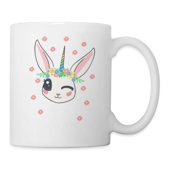 Lapin licorne - Mug blanc - blanc - Droite