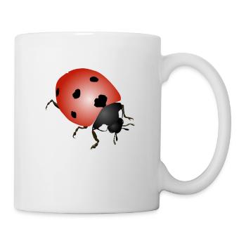 Marienkäfer - Tasse - Weiß - Rechts