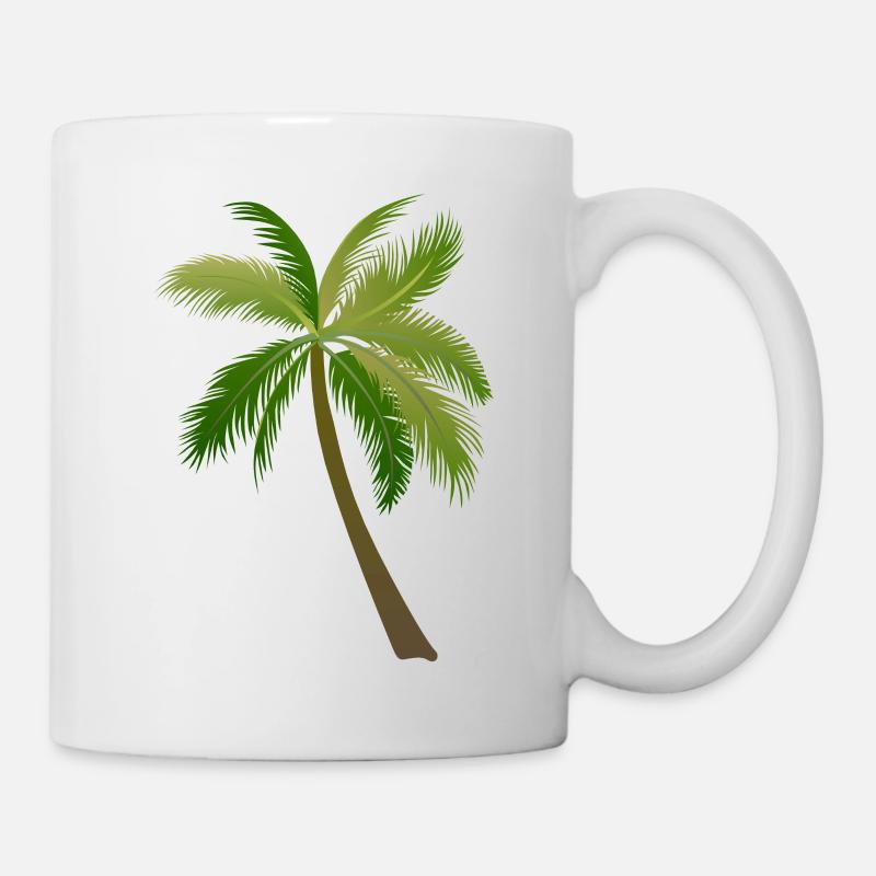 palmier arbre palmiers - Mug blanc - blanc