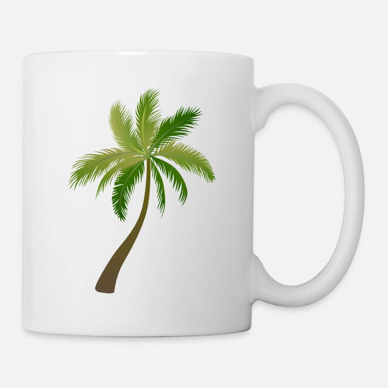 palmier arbre palmiers - Mug blanc - blanc
