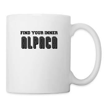 alpaca, alpaca, lama, gift idea, animal, gift - Mug - white - Right
