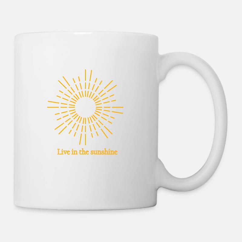 Soleil - live in the sunshine - Mug blanc - blanc