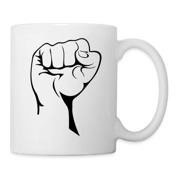 Le poing - Mug blanc - blanc - Droite