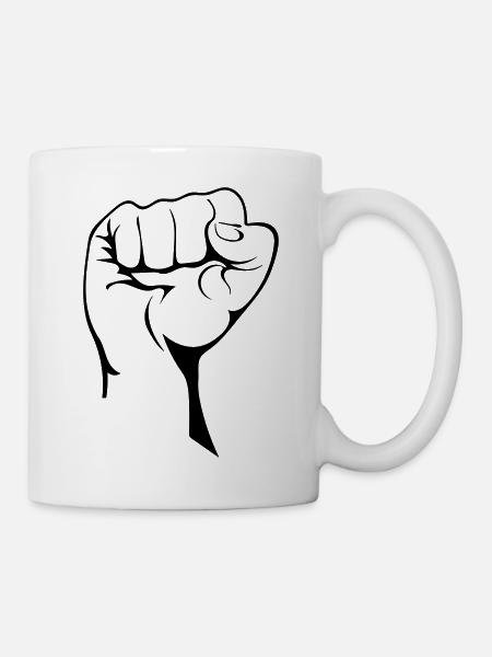 Le poing - Mug blanc - blanc