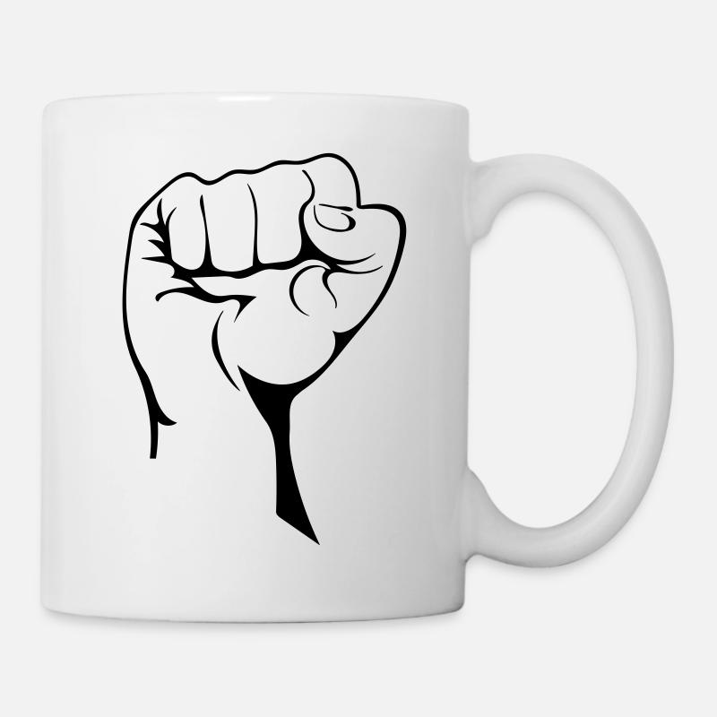 Le poing - Mug blanc - blanc