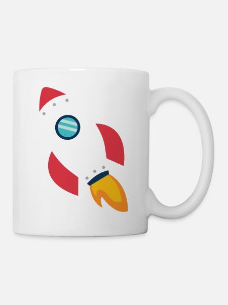 Rakete - Tasse - Weiß