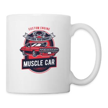 Muscle Car V8 Route Ignition Sequence Tuning Rockabilly - Mug - white - Right