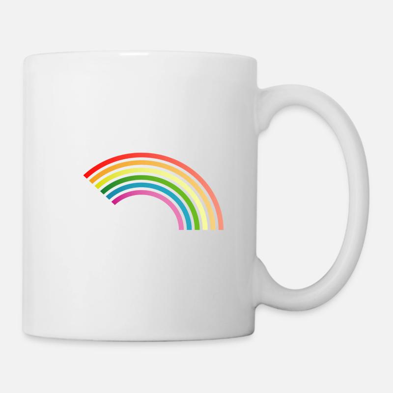 arc en ciel - Mug blanc - blanc