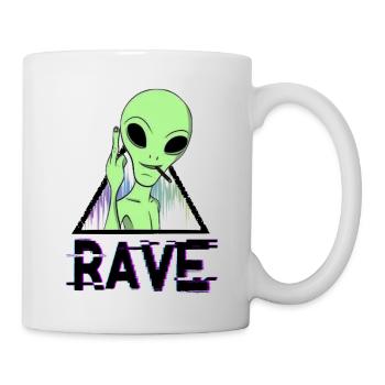 Rave Alien - Tasse - Weiß - Rechts
