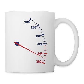 Tacho - Tasse - Weiß - Rechts