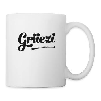 Grüezi Schweiz Schweizer Schweizerdeutsch Schweiz - Tasse - Weiß - Rechts