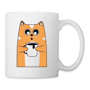Cat Coffee Design - Mug - white - Right