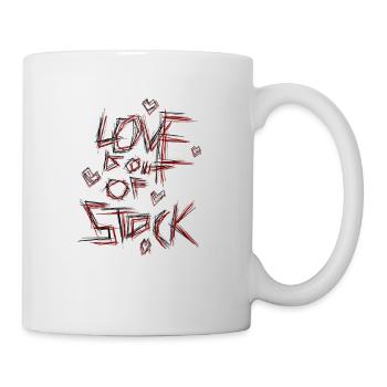"LOVE IS OUT OF STOCK" - Mug - white - Right