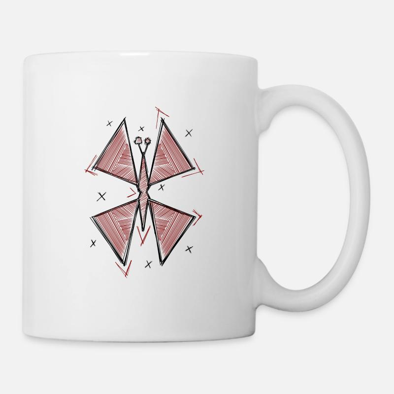 "PAPILLON" - Mug blanc - blanc