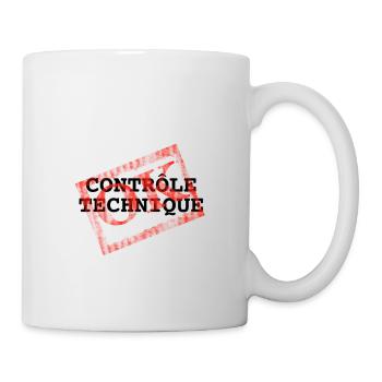 Controle Technique OK - Mug blanc - blanc - Droite