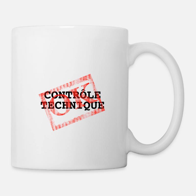 Controle Technique OK - Mug blanc - blanc