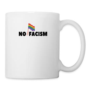 Faschismus Rassismus LGBTQ Regenbogen Geschenk - Tasse - Weiß - Rechts