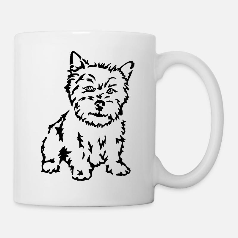 Terrier - Tasse - Weiß
