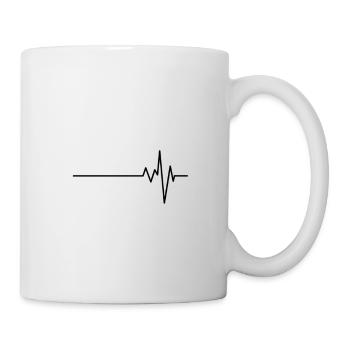 Battement - Battement de cœur - Dash Love - Mug blanc - blanc - Droite