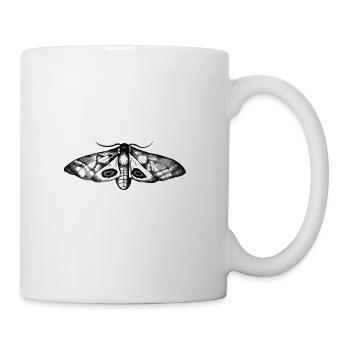 Zeichnung Motte - Tasse - Weiß - Rechts
