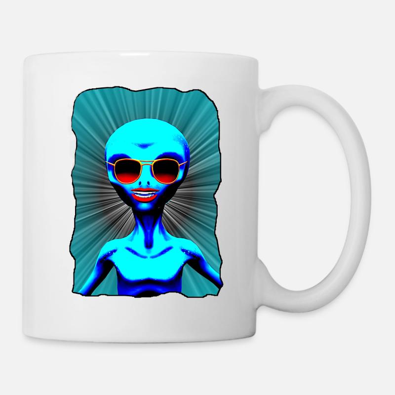 alien girl - Mug blanc - blanc