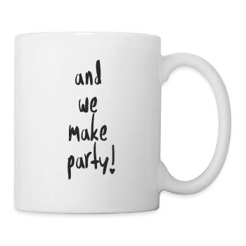 et on fait la fête! - Mug blanc - blanc - Droite