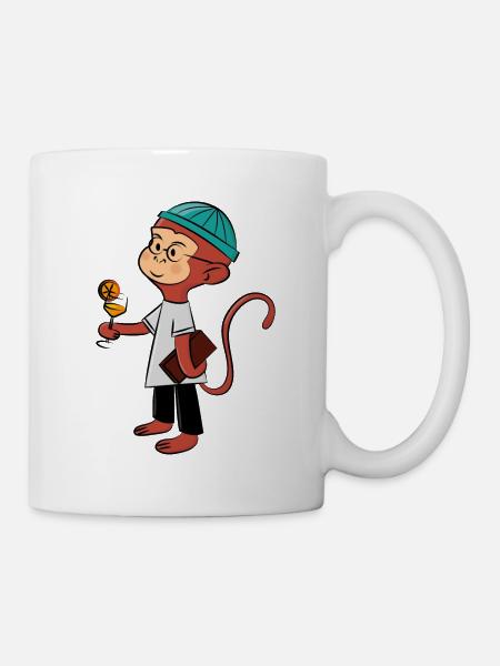 Funky monkey - Tasse - Weiß