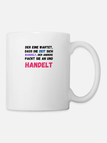 Demo Widerstand Aktivist gesetzt Wahl Bürger - Tasse - Weiß