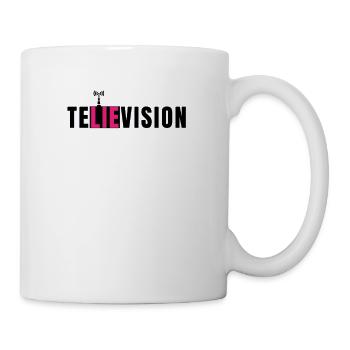 Media television lie resistance demo gift - Mug - white - Right
