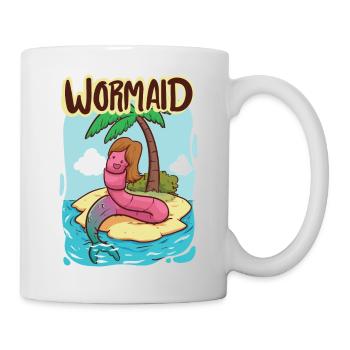 Wormaid - The worm who became a mermaid - Mug - white - Right