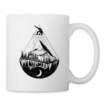 snowboard - Tasse - Weiß - Rechts